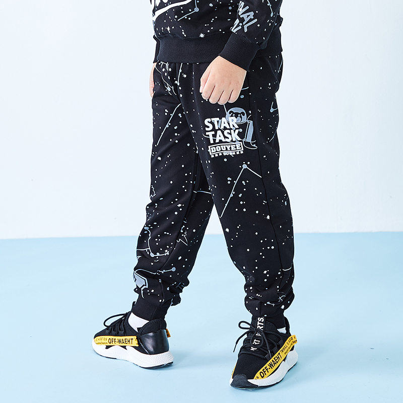 đậu lớn quần cậu bé nhỏ mất trẻ em béo sweatpants mùa xuân và mùa thu mặc trẻ em lớn tăng chất béo quần âu quần.