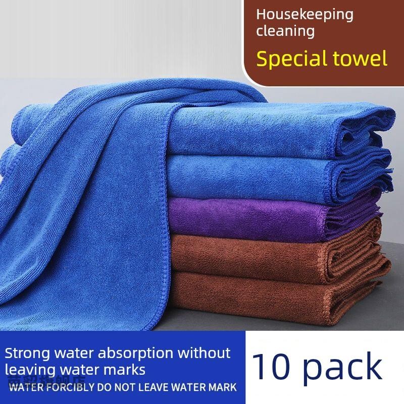 Commercial Cleaning Cloths for Wiping Floors, Office Cotton Cleaning Cloths That Do Not Shed Lint and Leave No Water Marks, Housekeeping Towels That Absorb Water and Maintain Hygiene