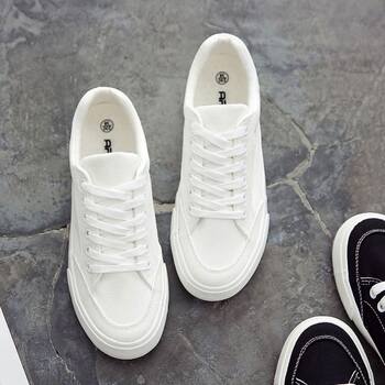 2026 Spring New White Shoes Korean Style Trendy Men's Shoes Versatile Casual Canvas Sneakers Cloth Shoes White Trendy Shoes White Shoes