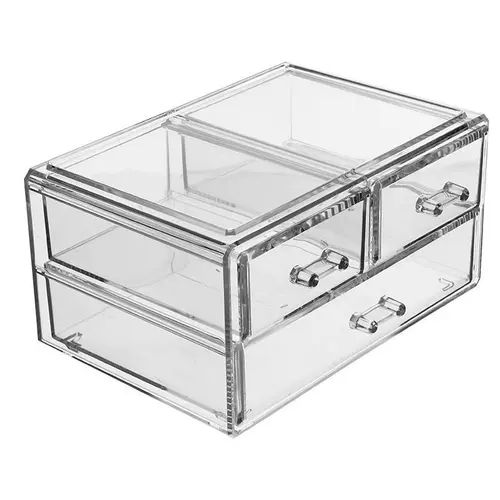 Большая настольная коробка для хранения, акриловая маска для лица, прозрачная косметическая помада