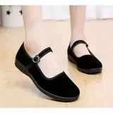 Слипоны, черная обувь на платформе для матери