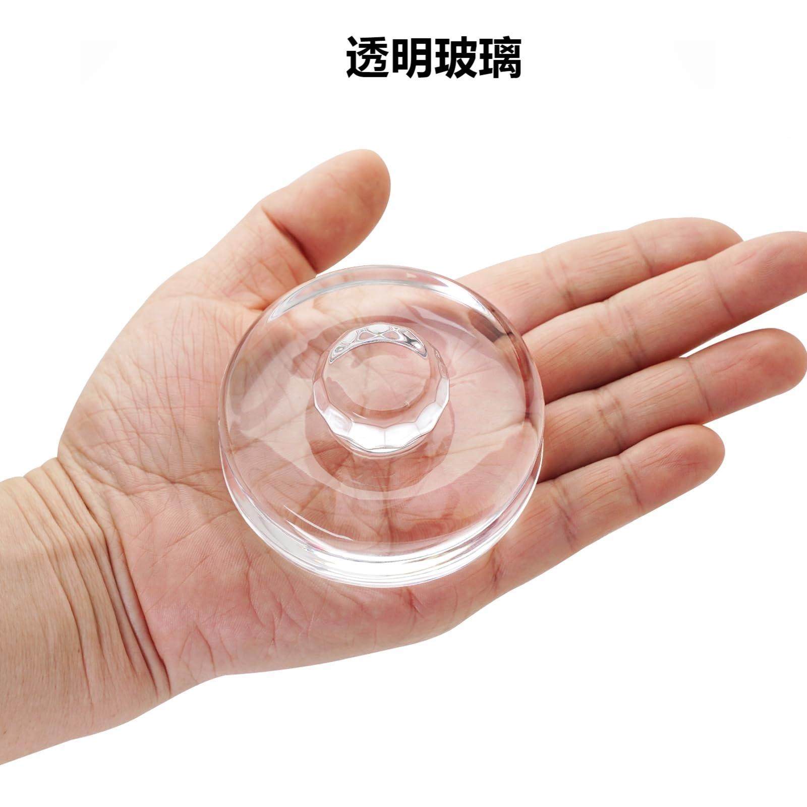 Mason Jar Wide-Mouth Canning Jar Durable Glass Weighted Easy-Grip Handle Glass Weight Fermentation Pickling Kit