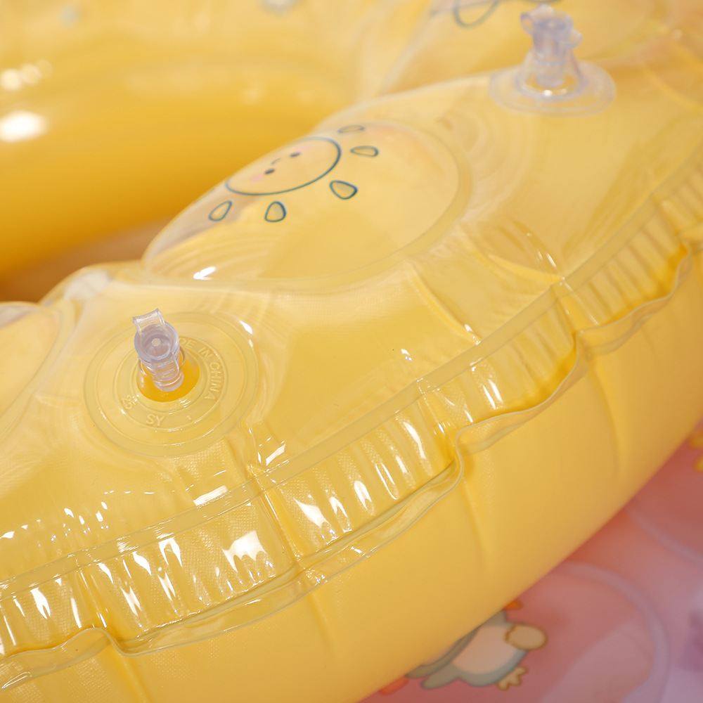 Children's Swimming Ring for Boys and Girls over 3 Years Old, Crystal Armpit Ring, Baby Double-Layer Thickened Inflatable Lifebuoy for Adults