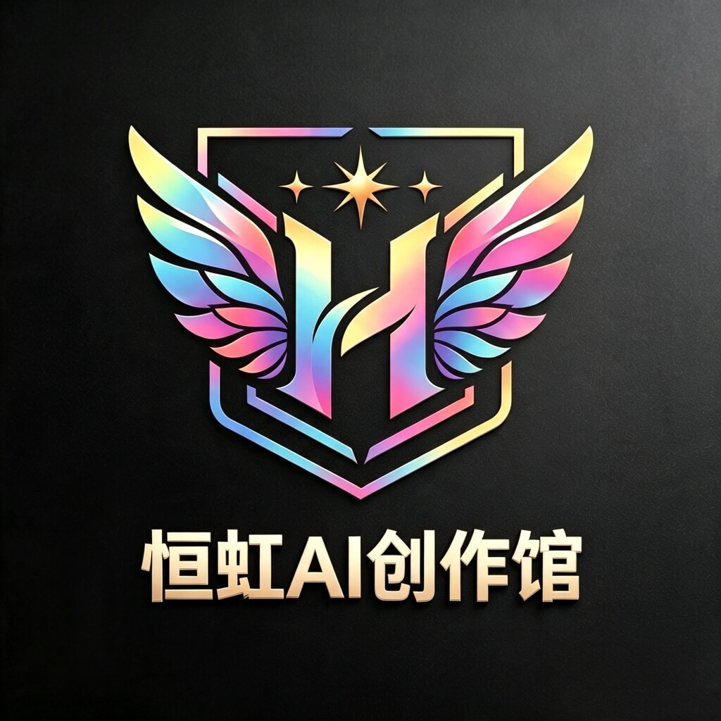 恒虹AI创作馆的LOGO