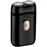 Мужская электрическая портативная бритва с двойной головкой, многофункциональная бритва с аккумулятором через USB