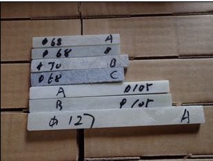 Stone pen talc pen white test stroke line tool fossil paddling ABC68 105127