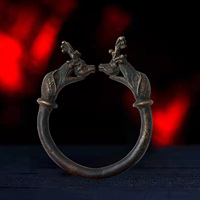 Tibetan guru, yogi bracelet, practice bracelet, material: copper (celestial iron) inner diameter 7.1 cm