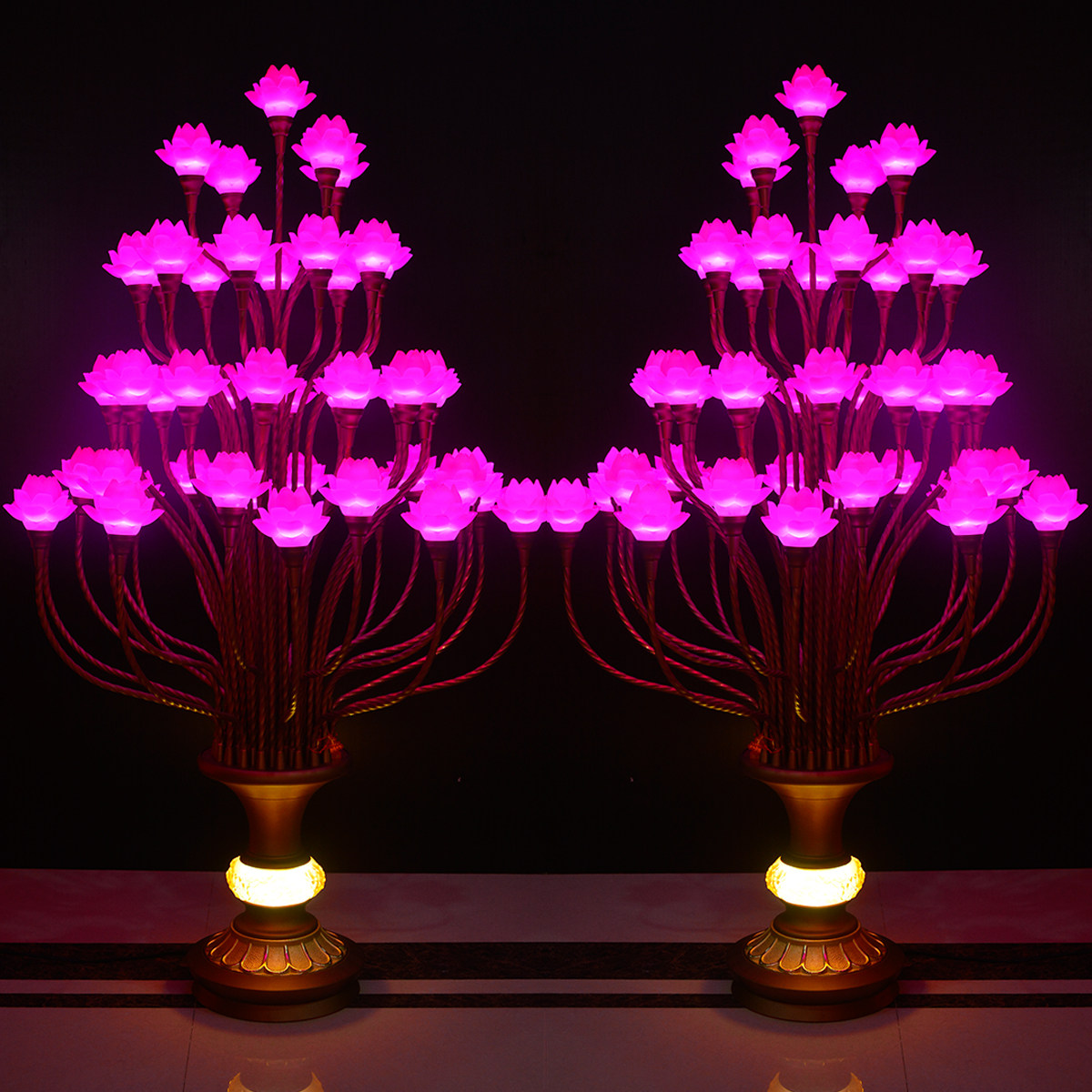 Large large hall light Buddha Hall 49 pint glazed lamp large for Buddha lamp Decorative lamp on floor lamp LED for lamp Changming lamp