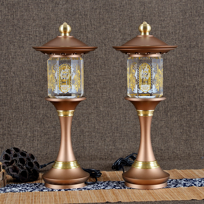 LED Lotus Lantern Buddha Hall for the lamp Seven color for the lamp Changming lamp Buddha Lights Former lantern Buddha Terra Buddha Terra Buddha Hall for Buddhist Lights