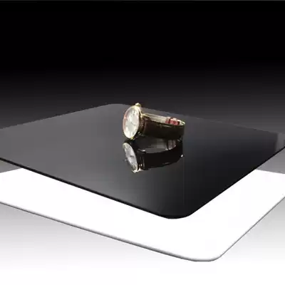 Double-sided reflection board Black and white imported acrylic products still life shooting props background board Jewelry table