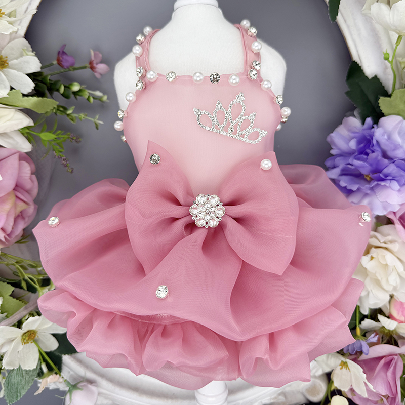 Private Pet Handmade Pet Thin Clothes Skirt Puppy Princess Skirt Teddy Bichon Yorkshire Pomeranian Breathable Dress