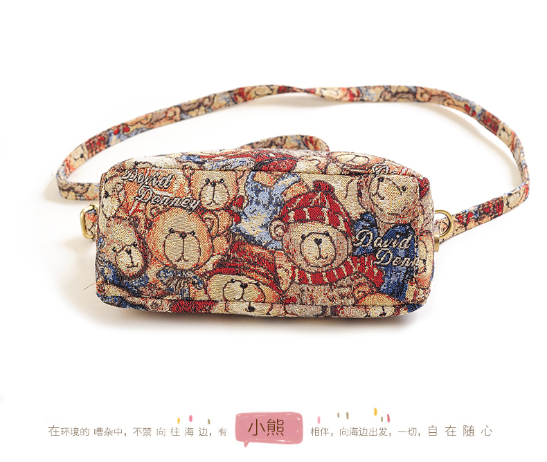 2019 mới mùa hè mini túi gấu túi xách Túi xách túi vải túi đeo vai ba lớp Winnie the Pooh - Túi xách nữ túi xách nữ cao cấp