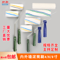 Manufacturer direct trembling with the same kind of imitation wool 4 6 9 inch thumb long fur ceiling paint roller brushed wall drawings