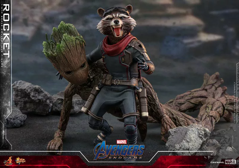 [Hết] Marvel hottoys ht Avengers 4 Rocket Raccoon Hand Model Tượng 1: 6 - Capsule Đồ chơi / Búp bê / BJD / Đồ chơi binh sĩ