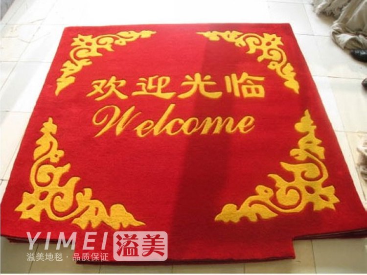 Yimei Acrylic Carpet Company chào đón đến tuần chào đón mã hóa có thể giặt dày biểu tượng thang máy tùy chỉnh tham trai san