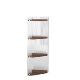 Wall-Mounted Storage Rack, Desktop Tripod, Corner Integrated Wall-Mounted Acrylic Storage Rack, Multi-Layer Floor-Standing Bookshelf for Corners