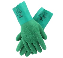 Ansel 16-650 heat insulation gloves nitrile chemical resistant high temperature resistant gloves rubber coating acid and alkali resistant Ansell