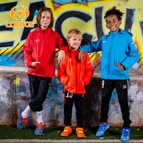 Lux fall male and female child parent-child football match training suit running sports even cap wind raincoat 571