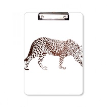 Cheetah brown animal flat folder writing pad exam A4