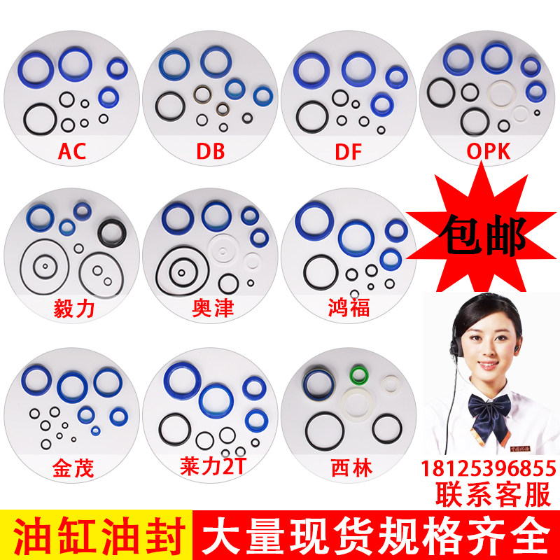 Noli DF manual hydraulic handling forklift cylinder seal ring AC Ojin ground butter pump oil seal repair kit accessories