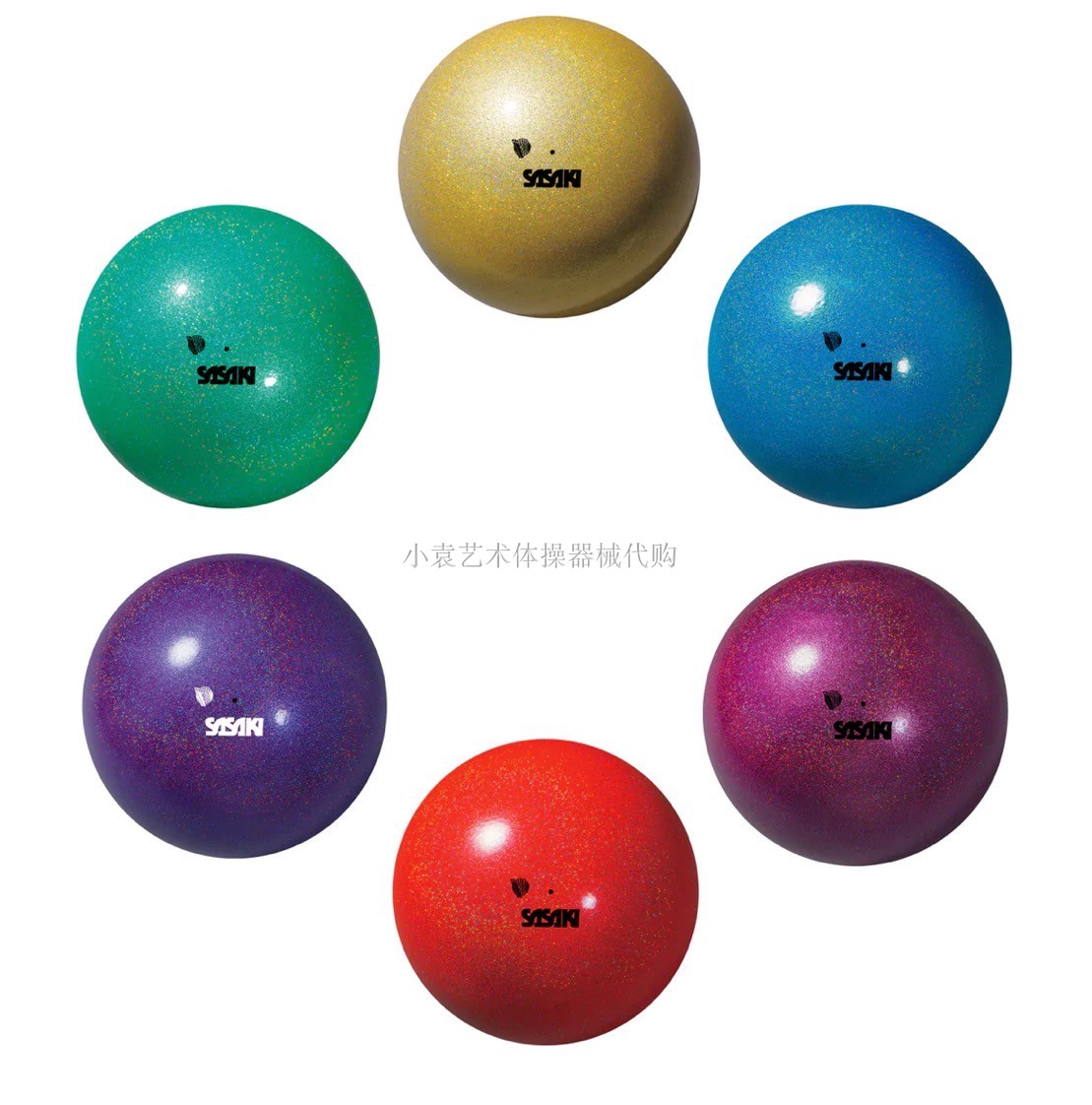 (Xiaoyuan R-G) Japan SASAKI artistic gymnastics ball big ball (diameter 18 5cm) gold powder series-Taobao