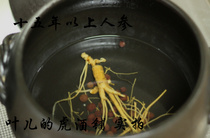 Le ginseng pur de plus de plusieurs années de forêt (ginseng sauvage) sauvage