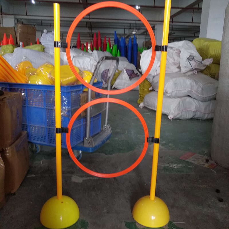 UAV training equipment standard track sign pole connection agile ring buckle clip football training equipment