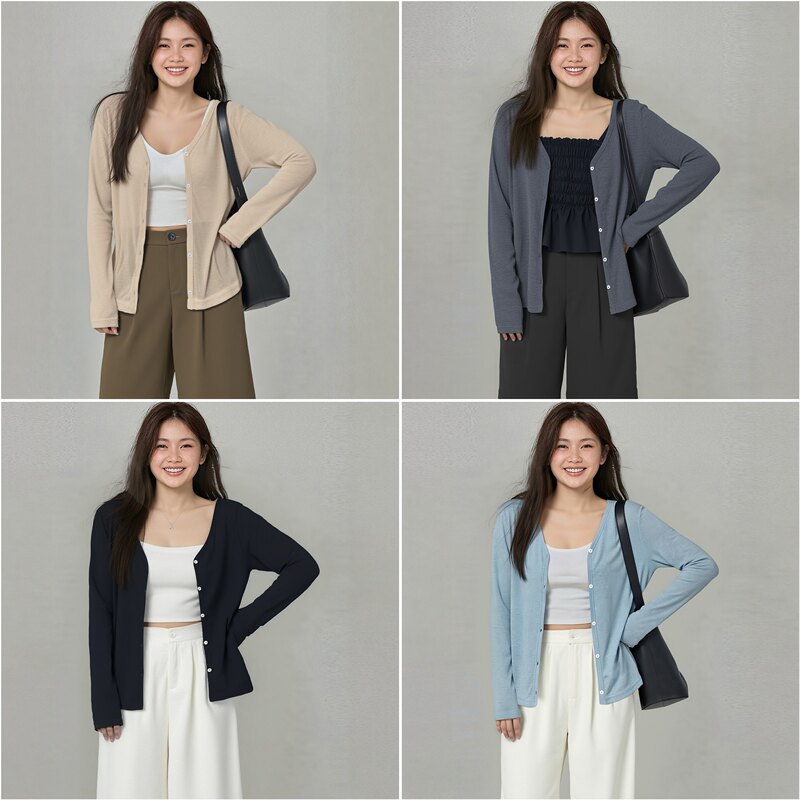 Cardigan for Plus-Size Women, Very Stylish, Summer Sun Protection Top, Versatile Women's Knitted Long-Sleeve Ultra-Thin Jacket, Simple Outerwear Cardigan for Plus-Size Women, Very Stylish, Summer Sun Protection Top, Versatile Women's Knitted Long-Sleeve Ultra-Thin Jacket, Simple Outerwear