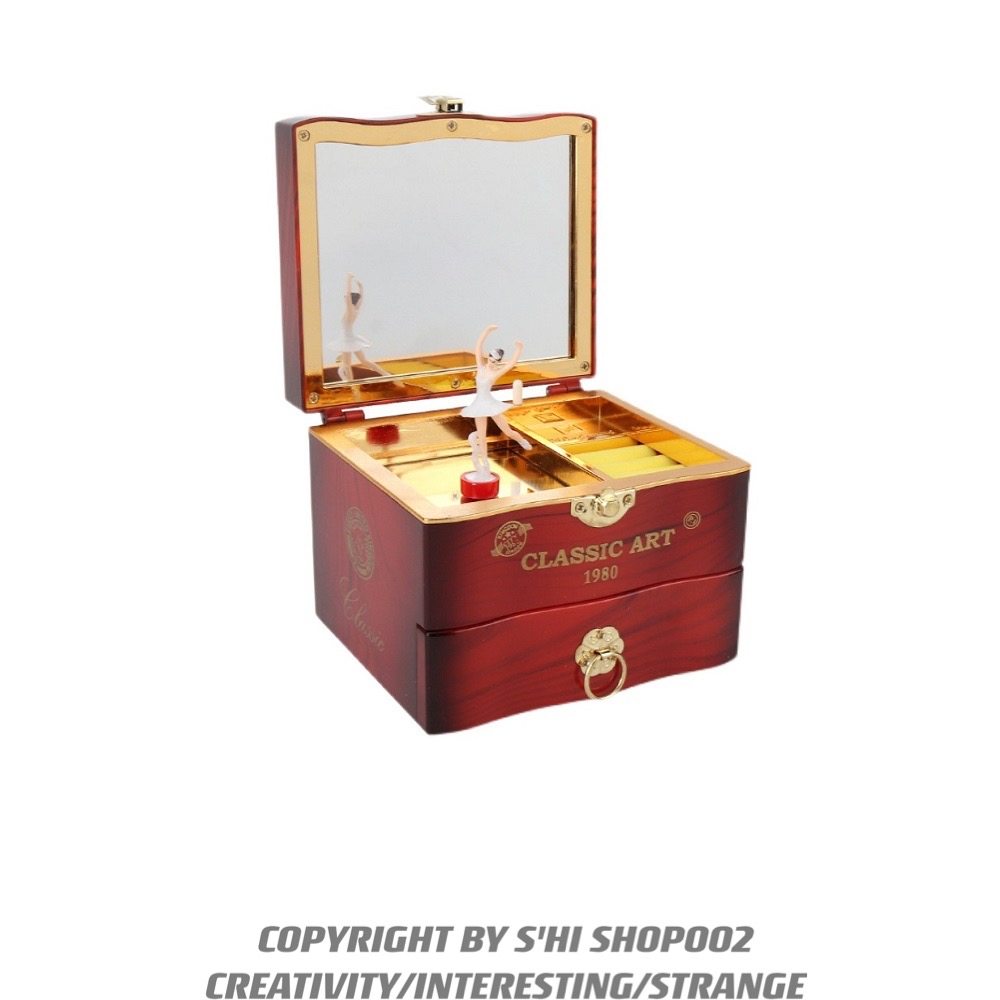 Shi Home Music Box Rotation Dance ballet Girls Princess Jewelry Eight-soundbox Girl Birthday Presents