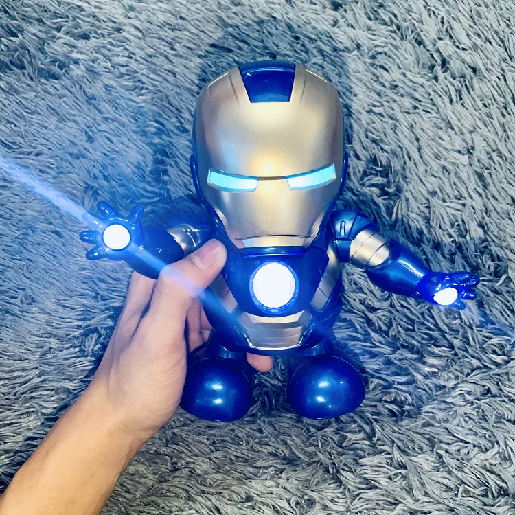 Танцевальный робот, легкий музыкальный электр toy, Marvel, подарок на день рождения