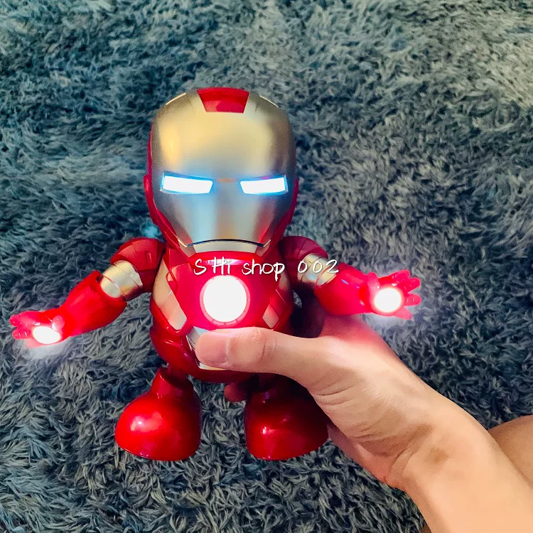 Танцевальный робот, легкий музыкальный электр toy, Marvel, подарок на день рождения