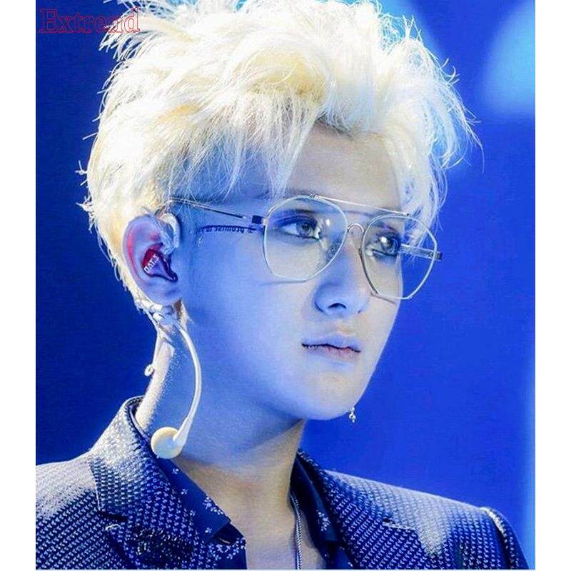 Anti-radiation anti-blue light plain light glasses female computer eye protection net red large frame myopia round face without power