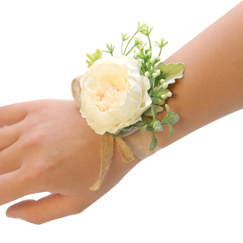 Marriage Celebration Items Bride's wrist flower Han style wedding emulation bridesmaid's sister group Annual Meeting Dance Handmaid's Ring