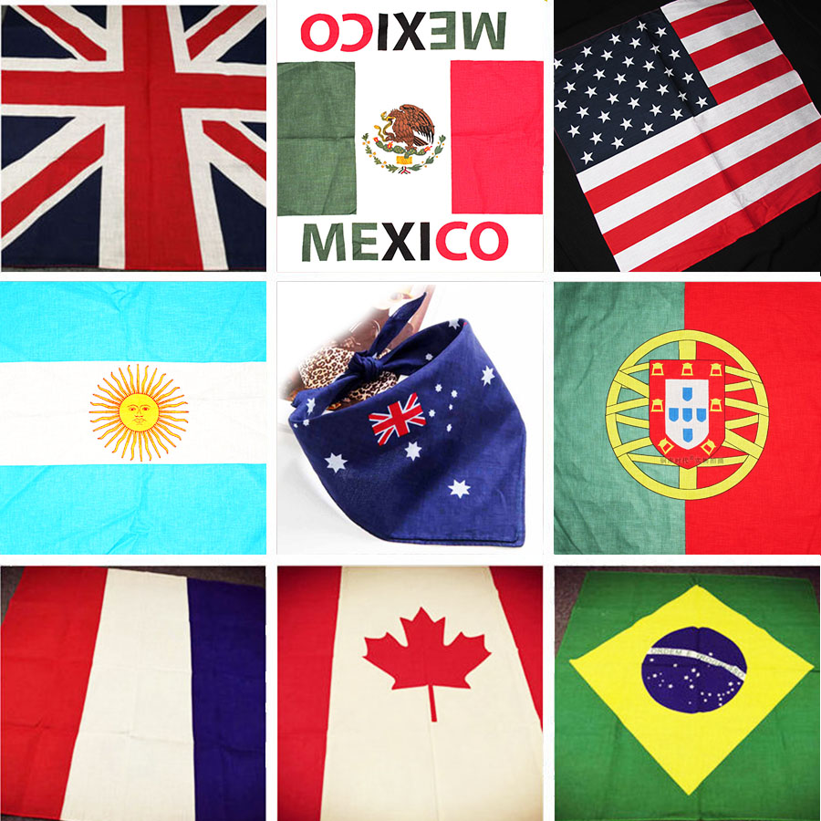 Flag hip-hop hijab Men and women Germany Argentina Netherlands Brazil Y2K hip-hop HIPHOP hip-hop hip-hop square towel