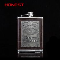 Русский 304 Из нержавеющей стали винный кувшин 8 Oz Outdoor Carry-на переносном Gathering BBQ малый металлический винный кувшин