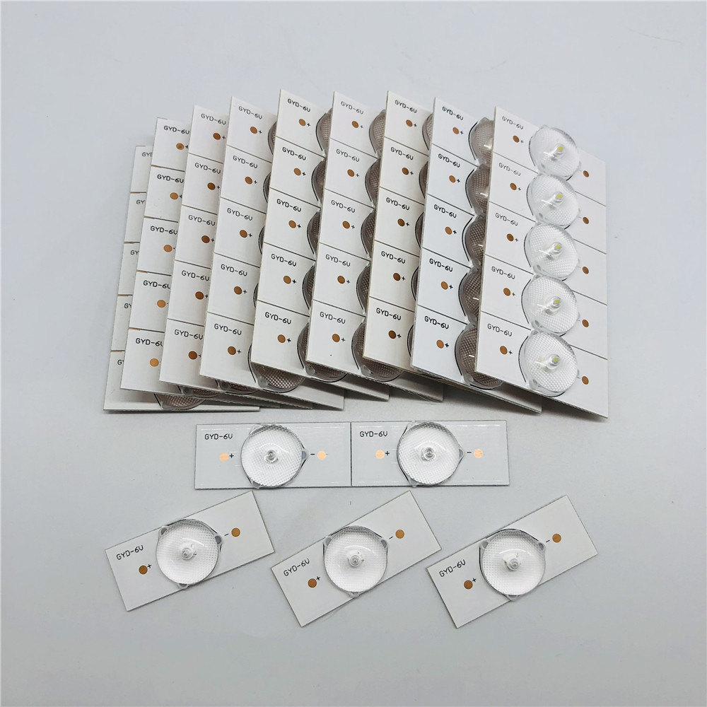 6V lens type LED lamp bead particle light bar LCD TV TV rear projection ...