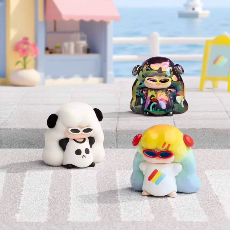 In-Stock Genuine Jue Jue Fake Holiday Series Figurines, Cute and Adorable Ornaments, Jue Jue Fireworks, Trendy Toys, Gifts