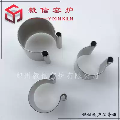 Factory spot silicon carbon rod spring hairclip Ohm clip c-type fixture stainless steel butterfly clip M clip braided connecting strap