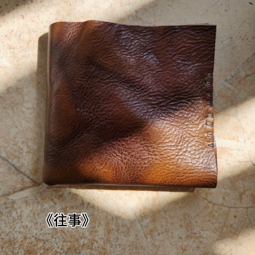 Retro genuine minimalistic leather wallet