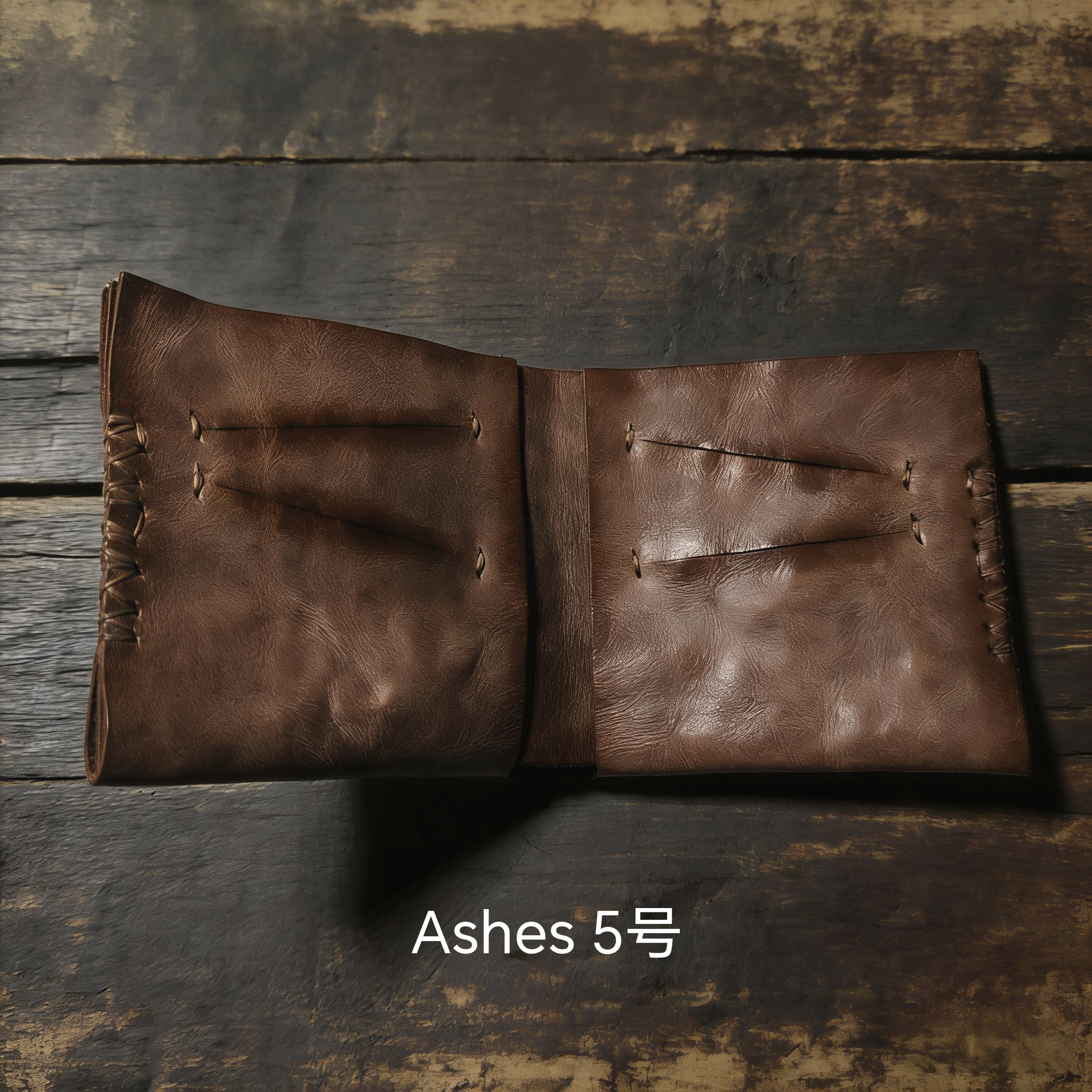 Retro genuine minimalistic leather wallet