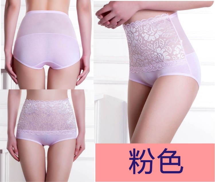 Cao eo ren gợi cảm bụng trong suốt đồ lót phụ nữ bán buôn mùa hè mỏng phần sau sinh modal cotton tóm tắt quần lót cạp cao