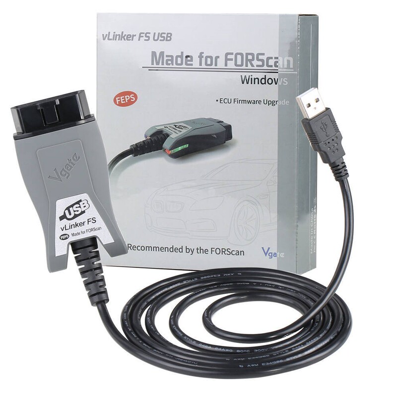 Genuine Vgate Vlinker Fs USB Forscan Hidden Programming Tool Supports All Ford Models
