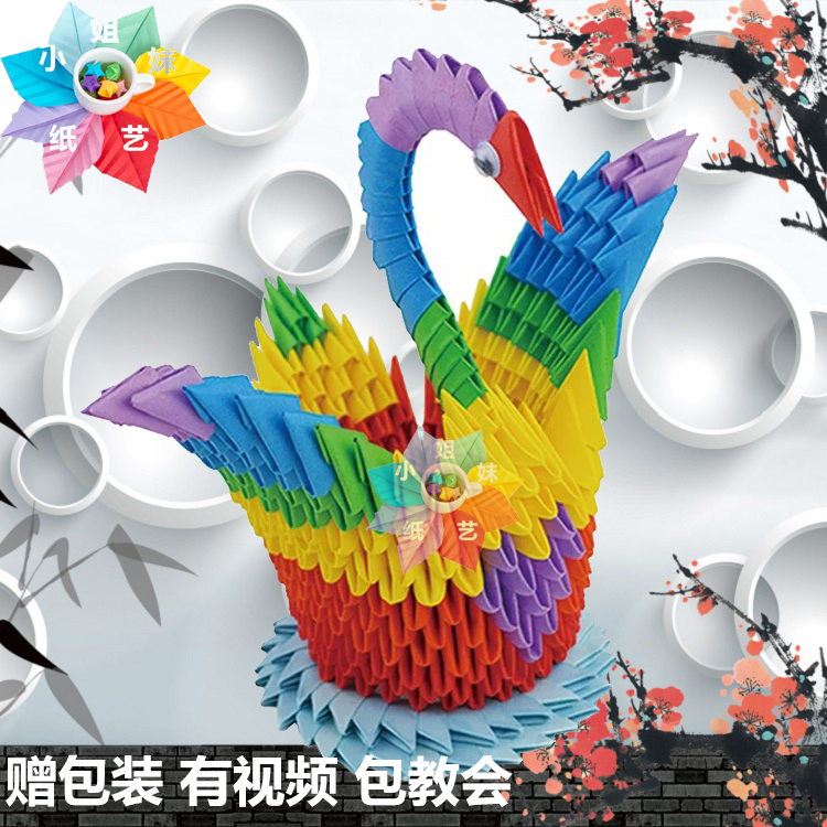 4 * 6 cm bán thành phẩm origami sản xuất DIY sáng tạo cần thiết nguyên liệu giấy gói gấp tam giác chèn 100