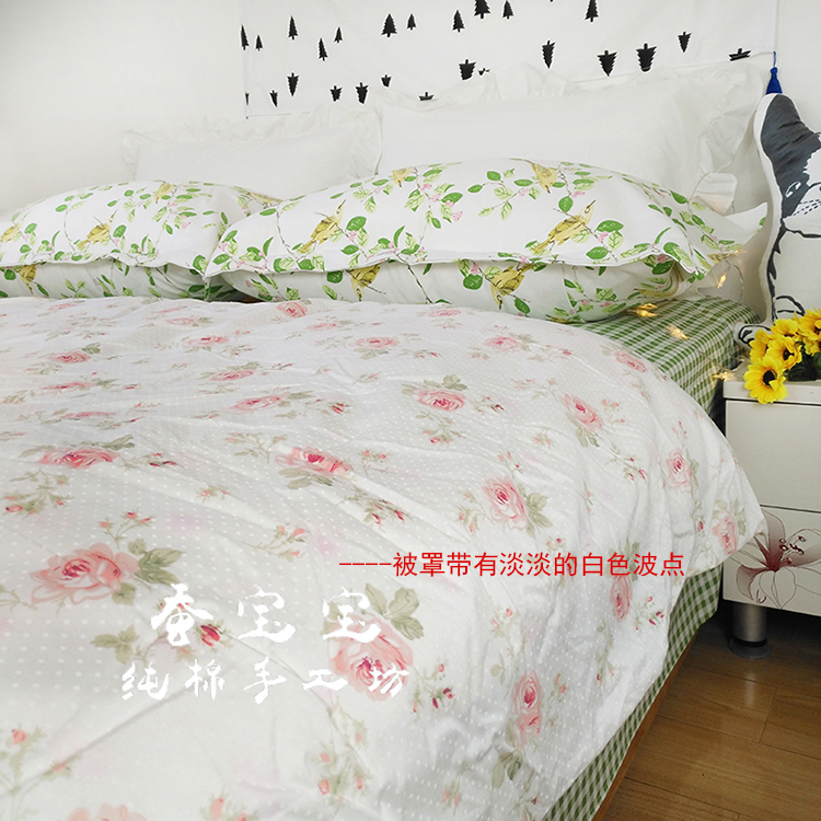 Chăn bông đơn mảnh 1,5 m chăn che chăn 200 * 230 đơn giản ký túc xá chăn đôi - Quilt Covers chăn hè