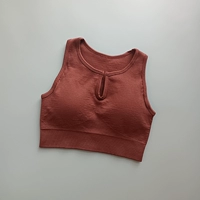 V -neck coffee color