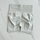 Эластичный дышащий быстросохнущий утягивающий пояс на талию, штаны, одежда для йоги, шорты, европейский стиль, высокая талия, для бега