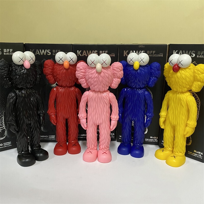 Trendy Sesame Street Standing Figure Doll Trendy Brand Sz-Sujiao-Kaws Toy Violent Bear Ornament