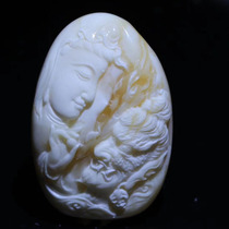 Xiao Gui wax natural Russian white wax wax between the pendant of Chai Xiu works