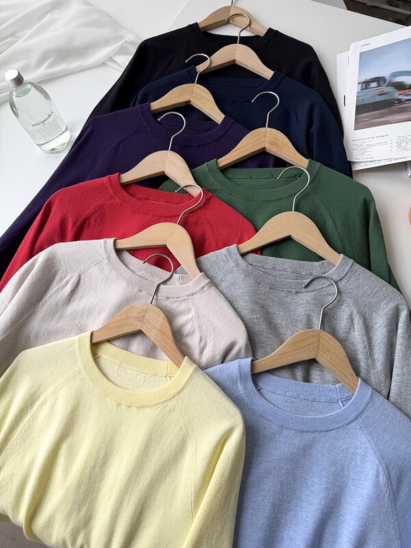 Better Than U-House! Men's and Women's Cotton Blend Crew Neck Knitwear/Long-Sleeve Sweater Sy84852