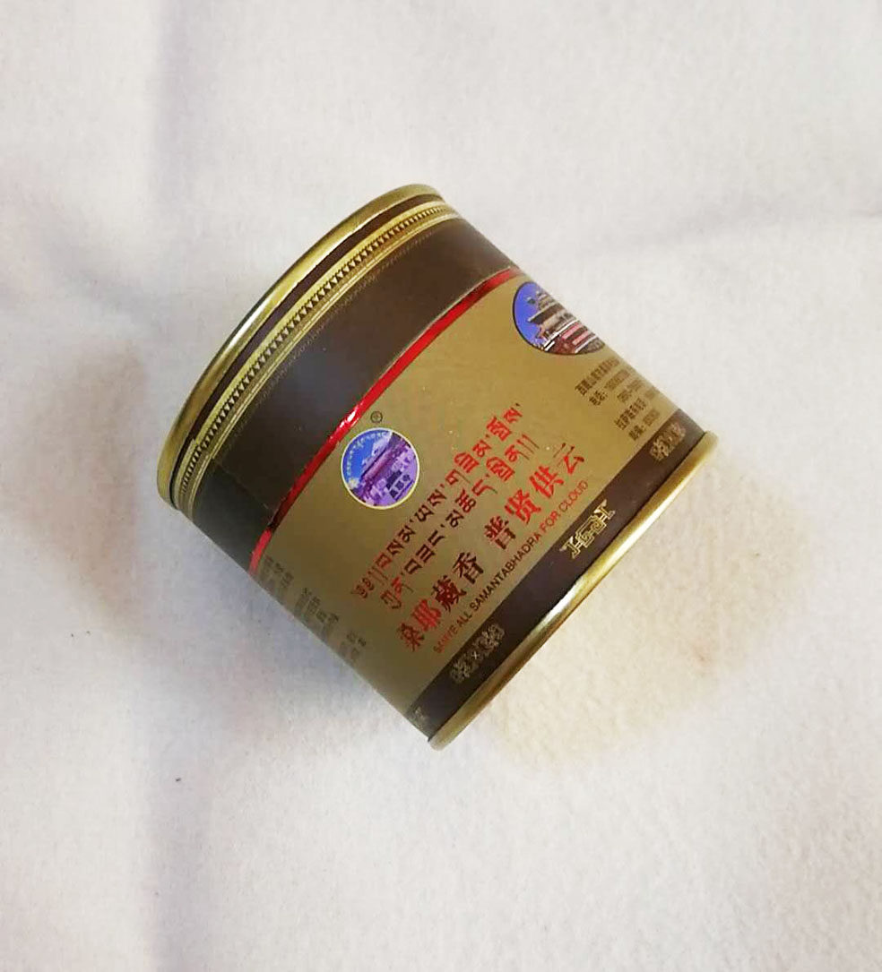 Sanye Tibetan incense with a fragrant tass of incense.